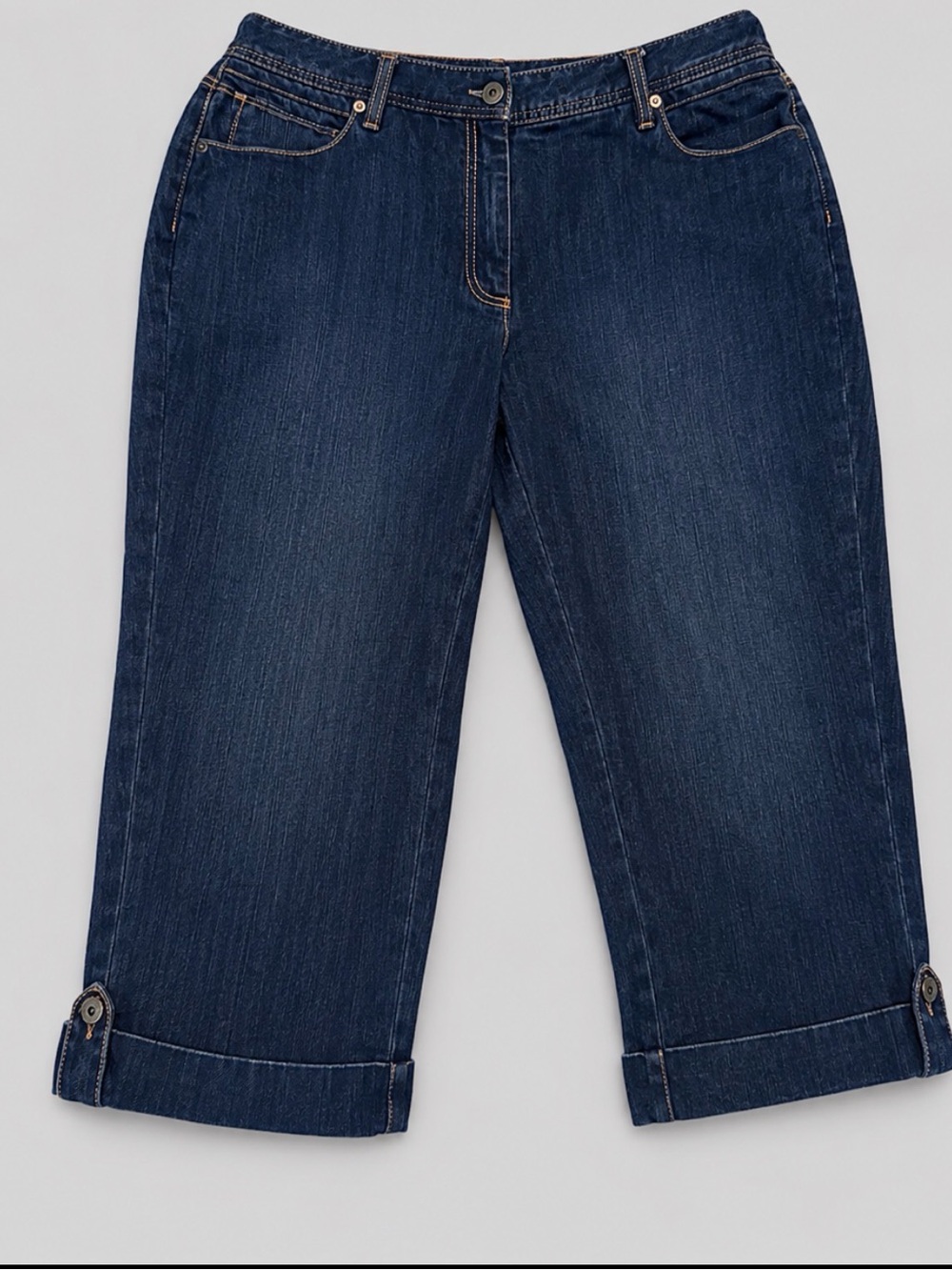 Talbots Dark Blue Cropped Denim Capris